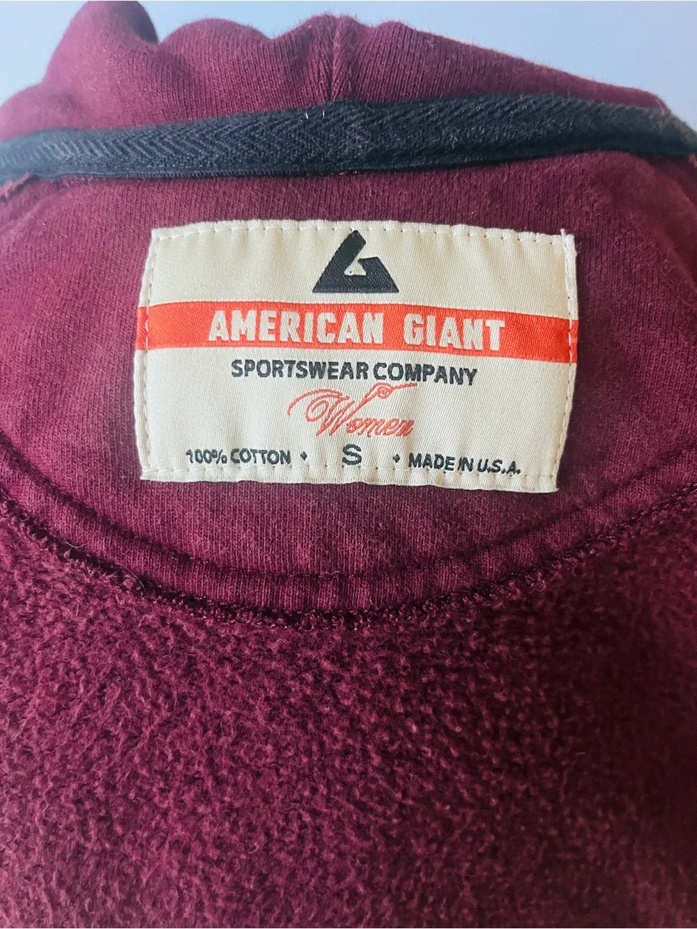 American Giant Relaxed Classic Full Zip Hoodie, Small